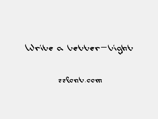 Write a Letter-Light
