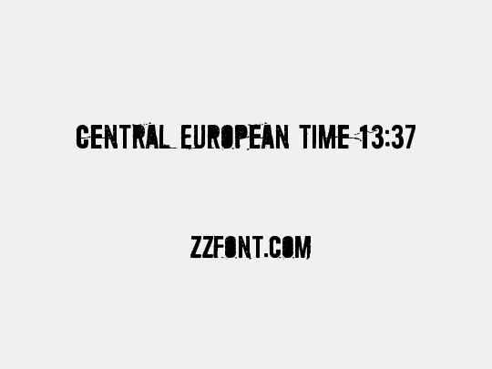 Central European Time 13:37