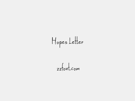 Hopes Letter