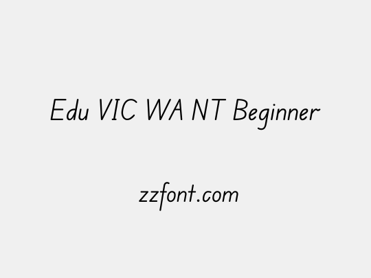 Edu VIC WA NT Beginner