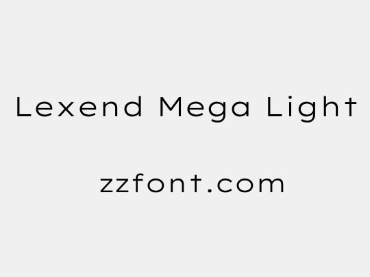 Lexend Mega Light