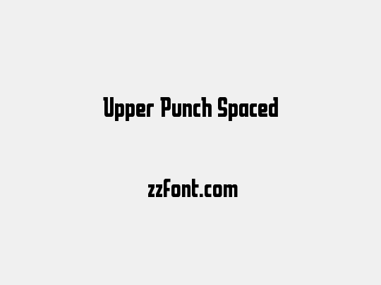 Upper Punch Spaced
