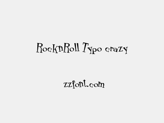 RocknRoll Typo crazy