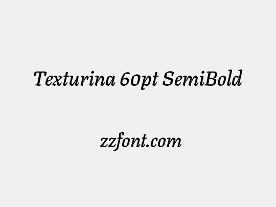 Texturina 60pt SemiBold
