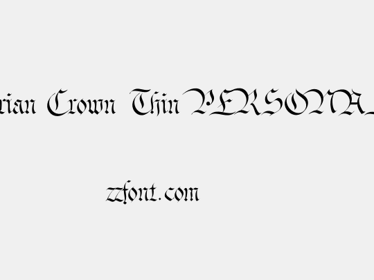 Bavarian Crown Thin PERSONAL Thin