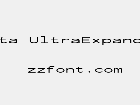 Inconsolata UltraExpanded Medium