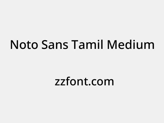 Noto Sans Tamil Medium