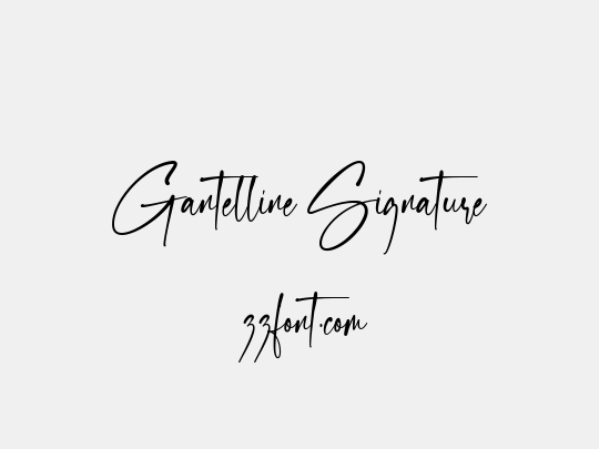 Gantelline Signature