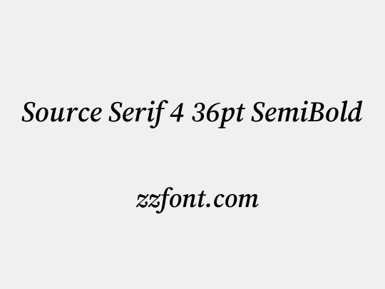 Source Serif 4 36pt SemiBold