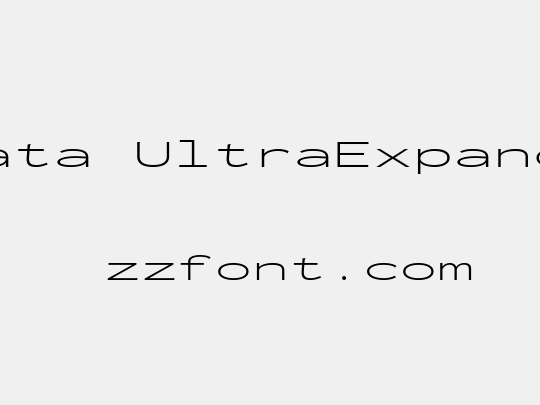 Inconsolata UltraExpanded Light