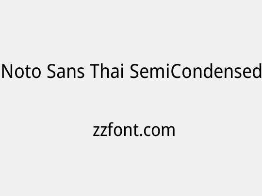 Noto Sans Thai SemiCondensed