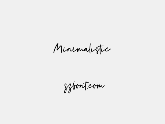 Minimalistic