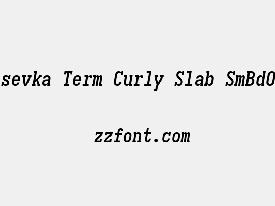 Iosevka Term Curly Slab SmBdObl