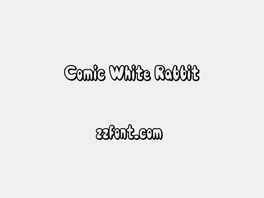 Comic White Rabbit