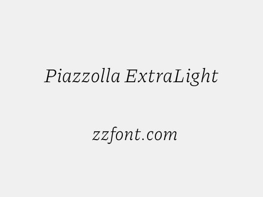 Piazzolla ExtraLight