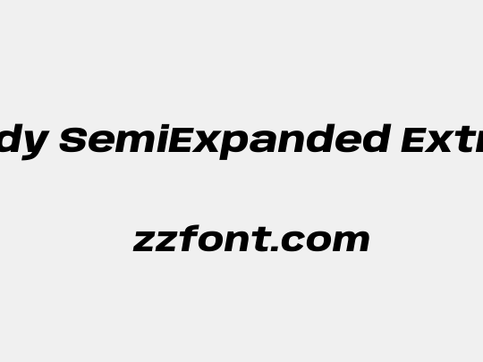 Anybody SemiExpanded ExtraBold