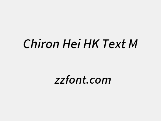 Chiron Hei HK Text M