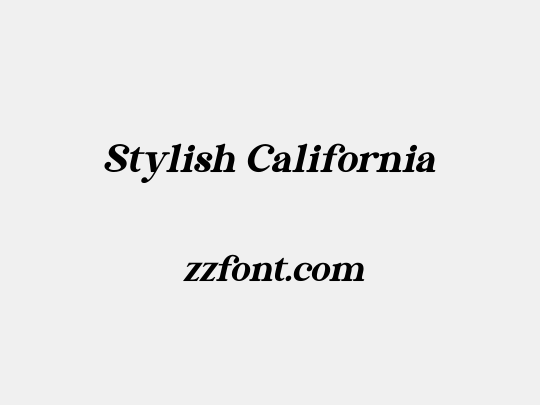 Stylish California