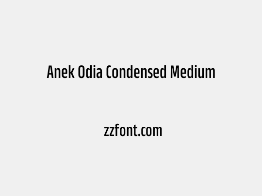 Anek Odia Condensed Medium