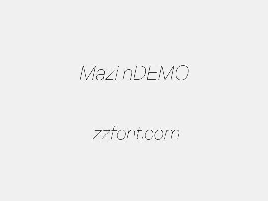 Mazi nDEMO