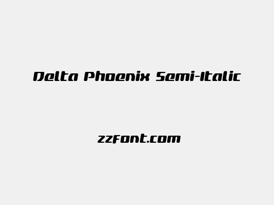 Delta Phoenix Semi-Italic