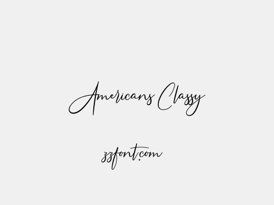 Americans Classy