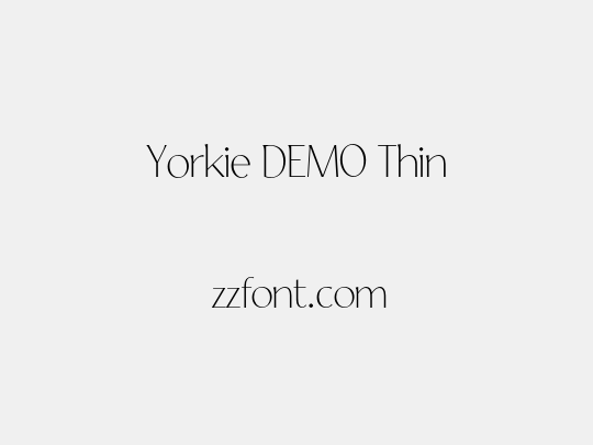 Yorkie DEMO Thin