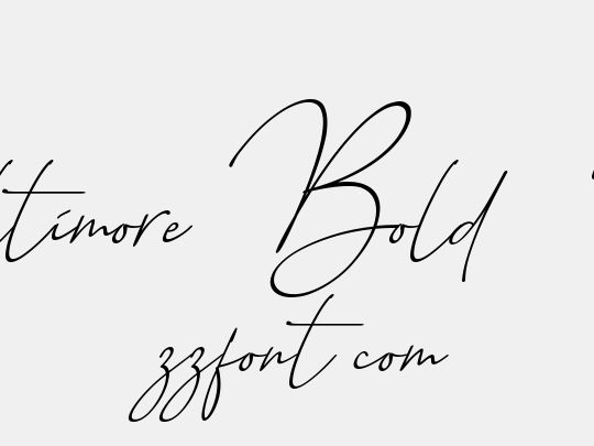 Baltimore Bold - Italic