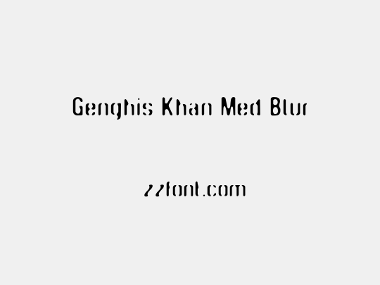 Genghis Khan Med Blur