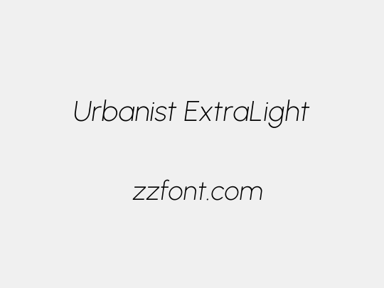 Urbanist ExtraLight