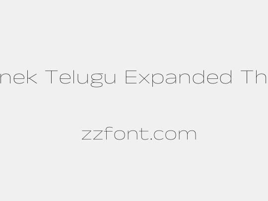 Anek Telugu Expanded Thin