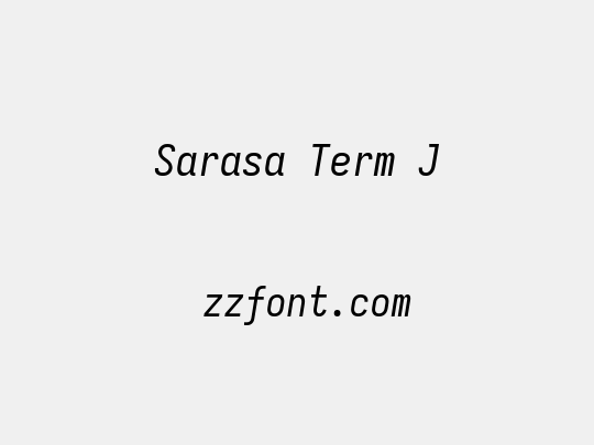 Sarasa Term J