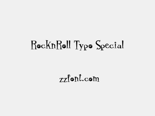 RocknRoll Typo Special