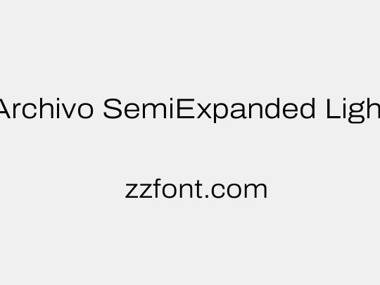 Archivo SemiExpanded Light
