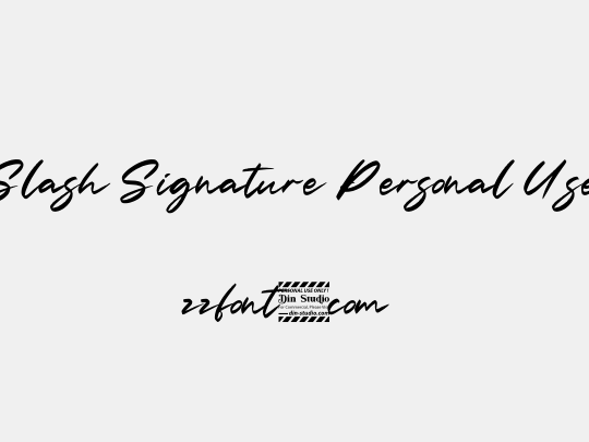 Slash Signature Personal Use