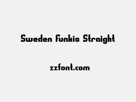 Sweden Funkis Straight