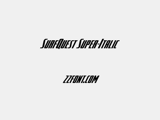 SurfQuest Super-Italic