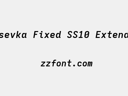 Iosevka Fixed SS10 Extended