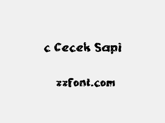 c Cecek Sapi