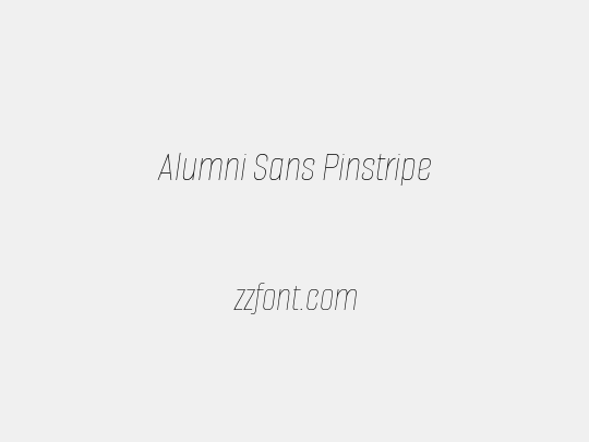 Alumni Sans Pinstripe