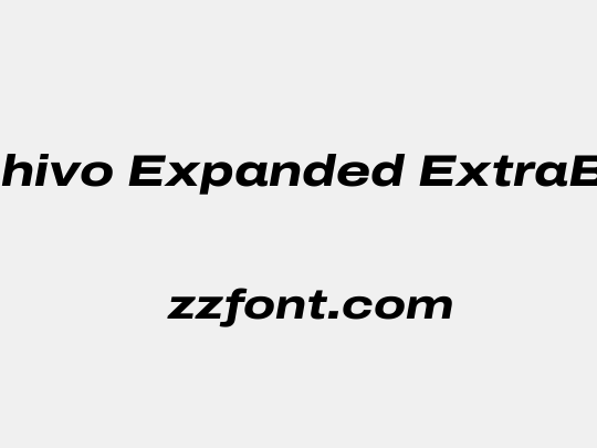 Archivo Expanded ExtraBold