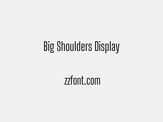 Big Shoulders Display