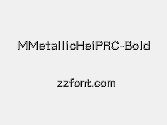 MMetallicHeiPRC-Bold