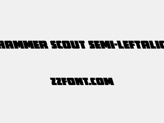 Hammer Scout Semi-Leftalic