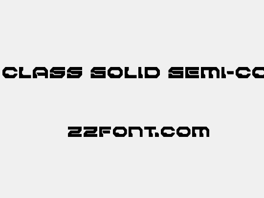 Pulsar Class Solid Semi-Condensed