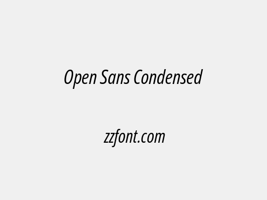 Open Sans Condensed