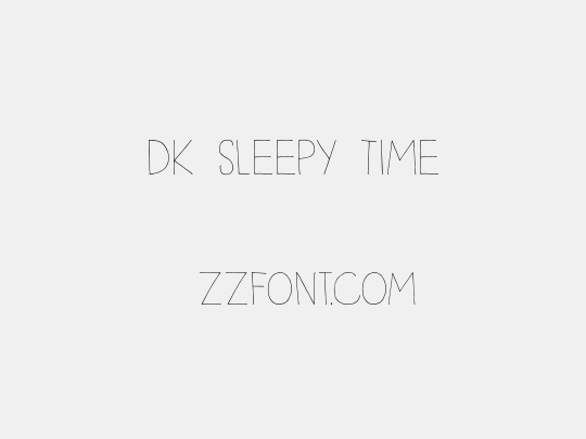DK Sleepy Time
