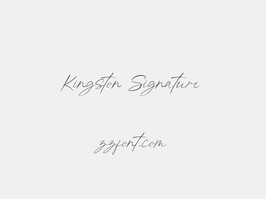 Kingston Signature