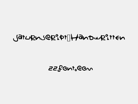 Saturnscript_Handwritten