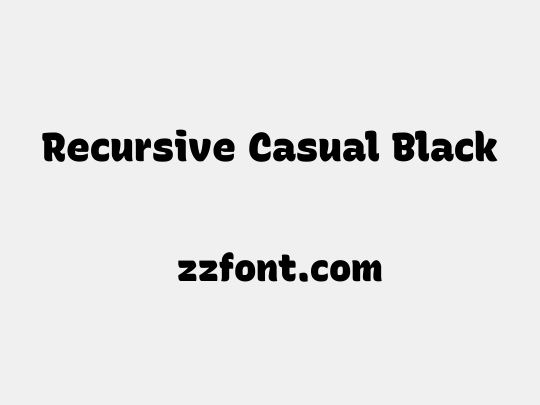 Recursive Casual Black